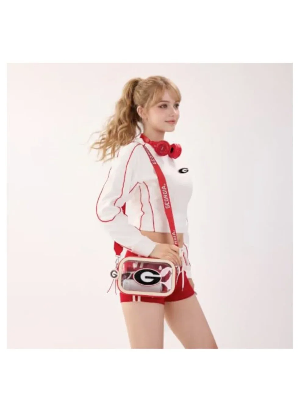 Stadium Approved Clear Crossbody Bag - NCAA Licensed, Waterproof PVC,
